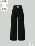 PANTALONETA NEGRA CON DOBLES DE MUJER