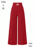 PANTALONETA ROJO CON DOBLES DE MUJER
