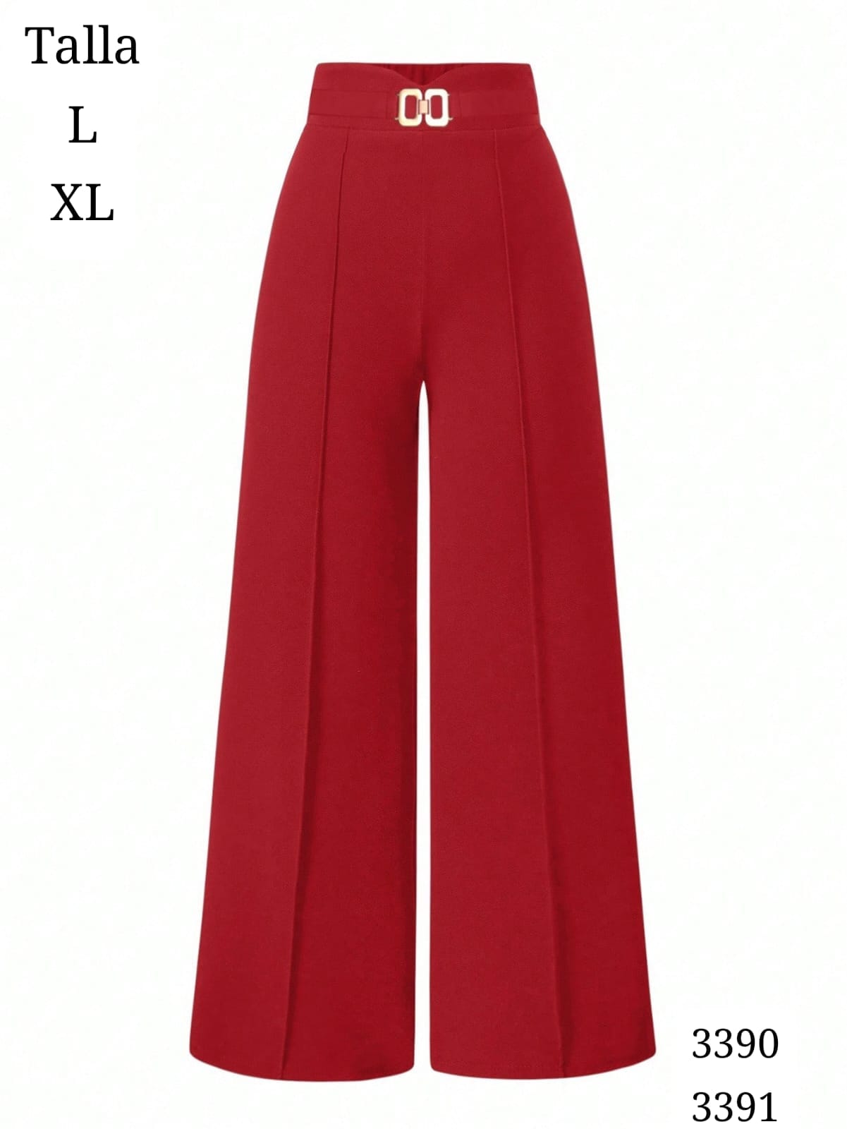 PANTALONETA ROJO CON DOBLES DE MUJER