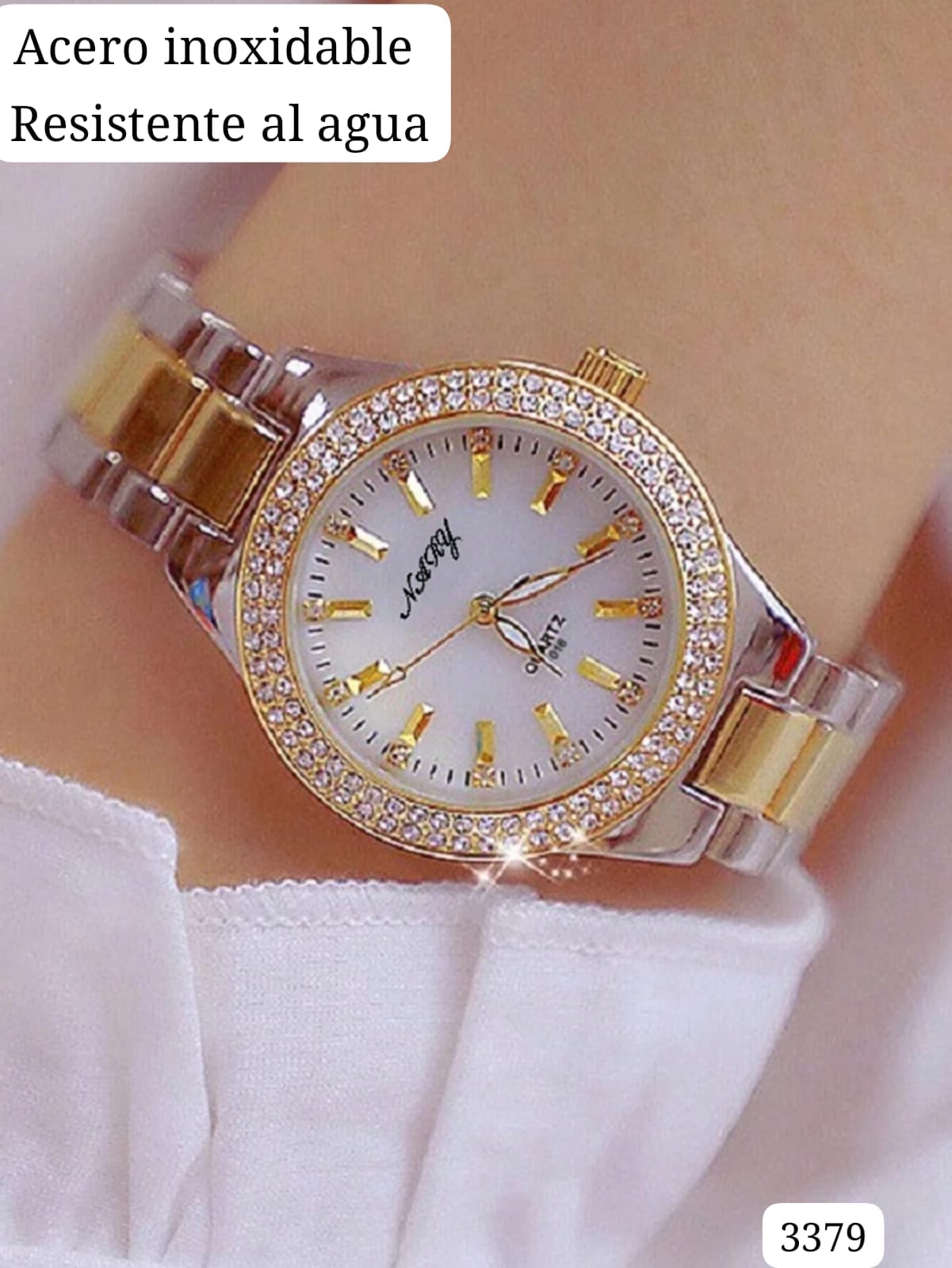 RELOJ DORADO DE ACERO DE MUJER