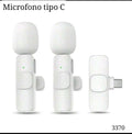 PAR DE MICROFONOS BLANCOS TIPO C