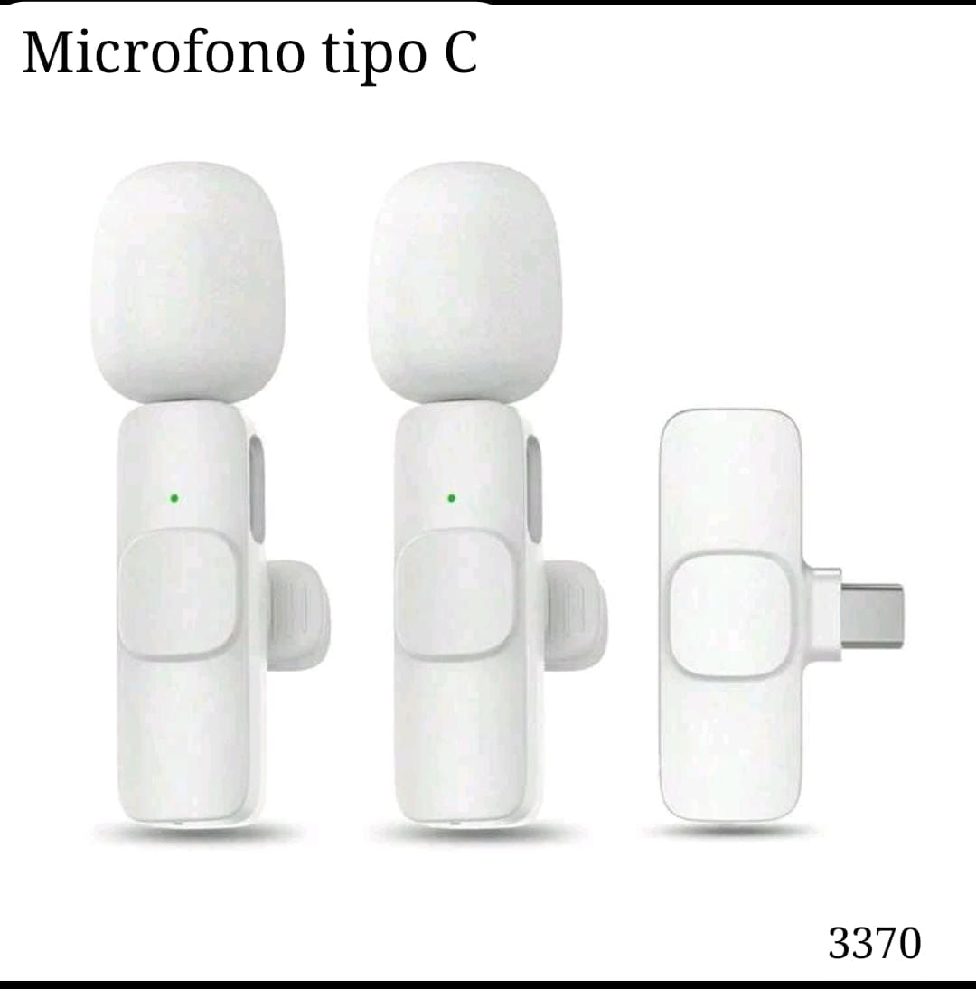 PAR DE MICROFONOS BLANCOS TIPO C