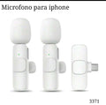 PAR DE MICROFONOS BLANCOS PARA IPHONE