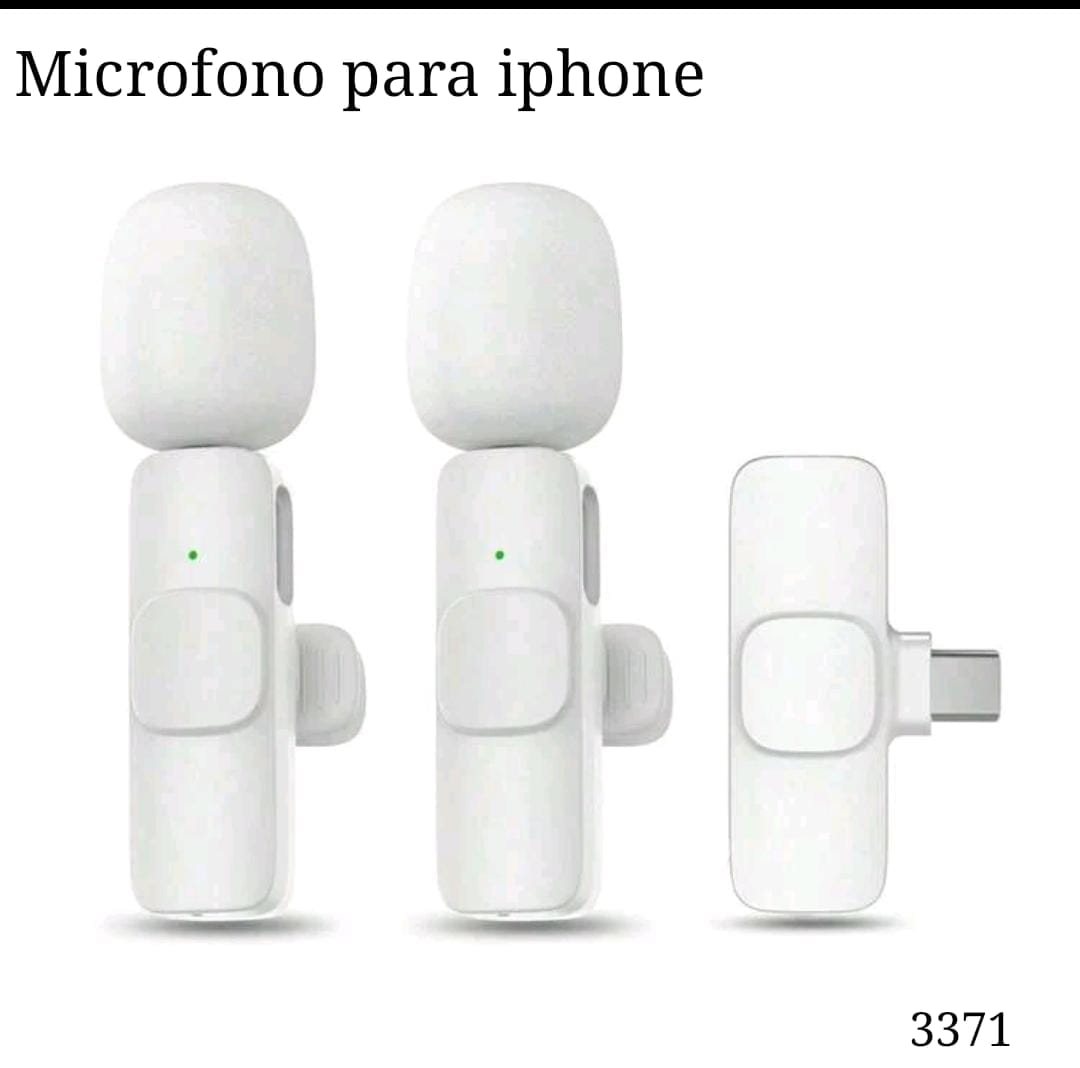 PAR DE MICROFONOS BLANCOS PARA IPHONE