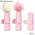 PAR DE MICROFONOS ROSADOS TIPO C