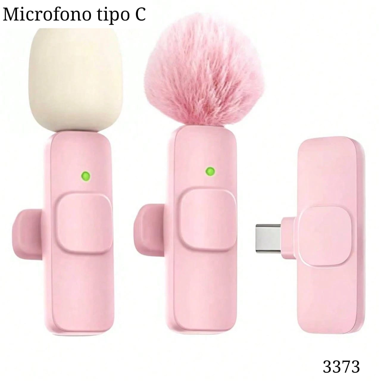 PAR DE MICROFONOS ROSADOS TIPO C
