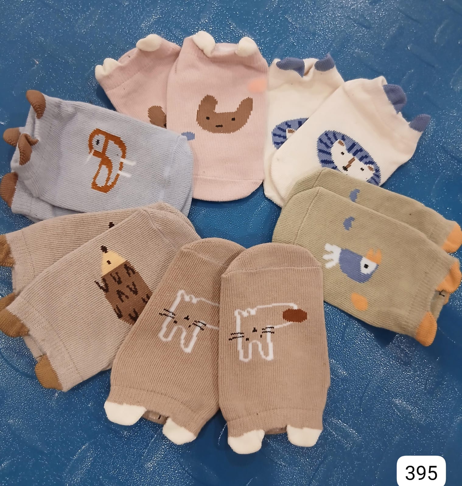6 PARES DE CALCETINES CON ANIMALITOS DE NIÑO
