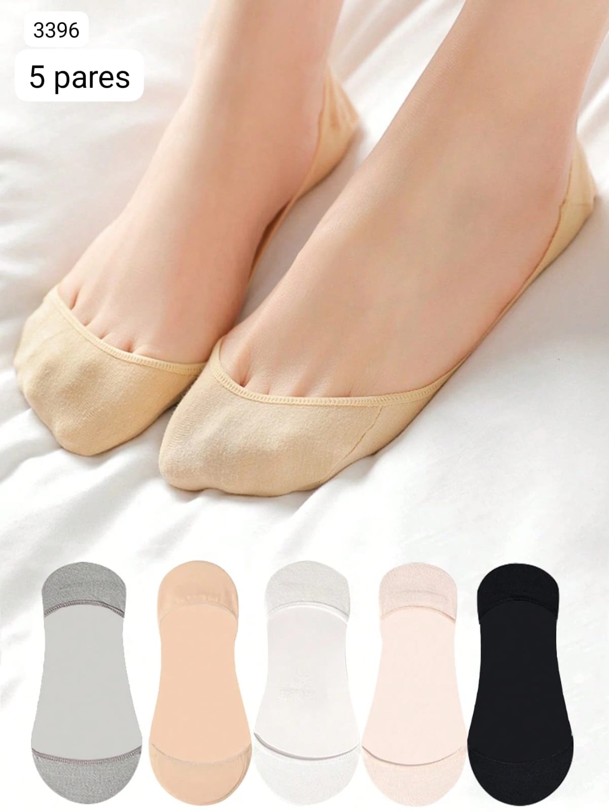 5 PARES DE CALCETINES EN TONO SUAVES