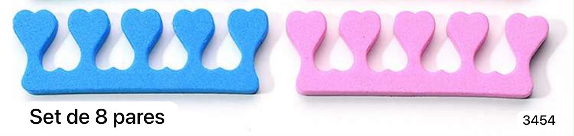 8 PARES DE SEPARADOR DE DEDOS