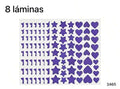 8 LAMINAS DE PARCHES DE ACNE MORADAS
