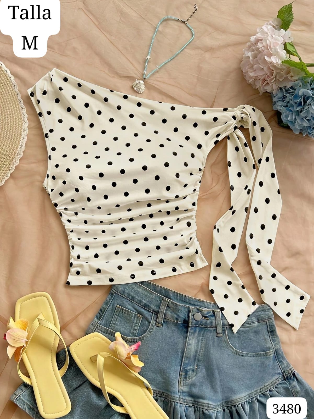 BLUSA BLANCA DE LUNARES