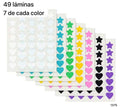 49 LAMINAS DE PARCHES DE COLORES