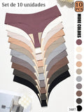 SET DE 10 UNIDADES DE PANTYS DE MUJER