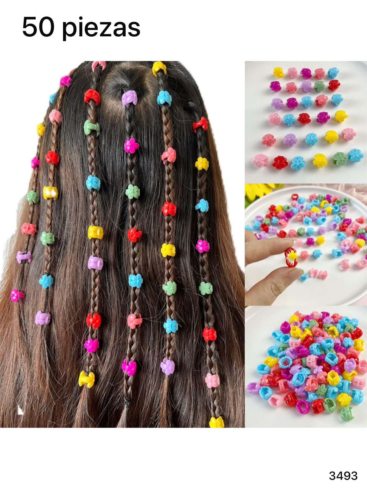 50 PIEZAS DE ACCESORIOS DE CABELLO
