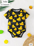 MAMELUCO NEGRO CON PATITOS
