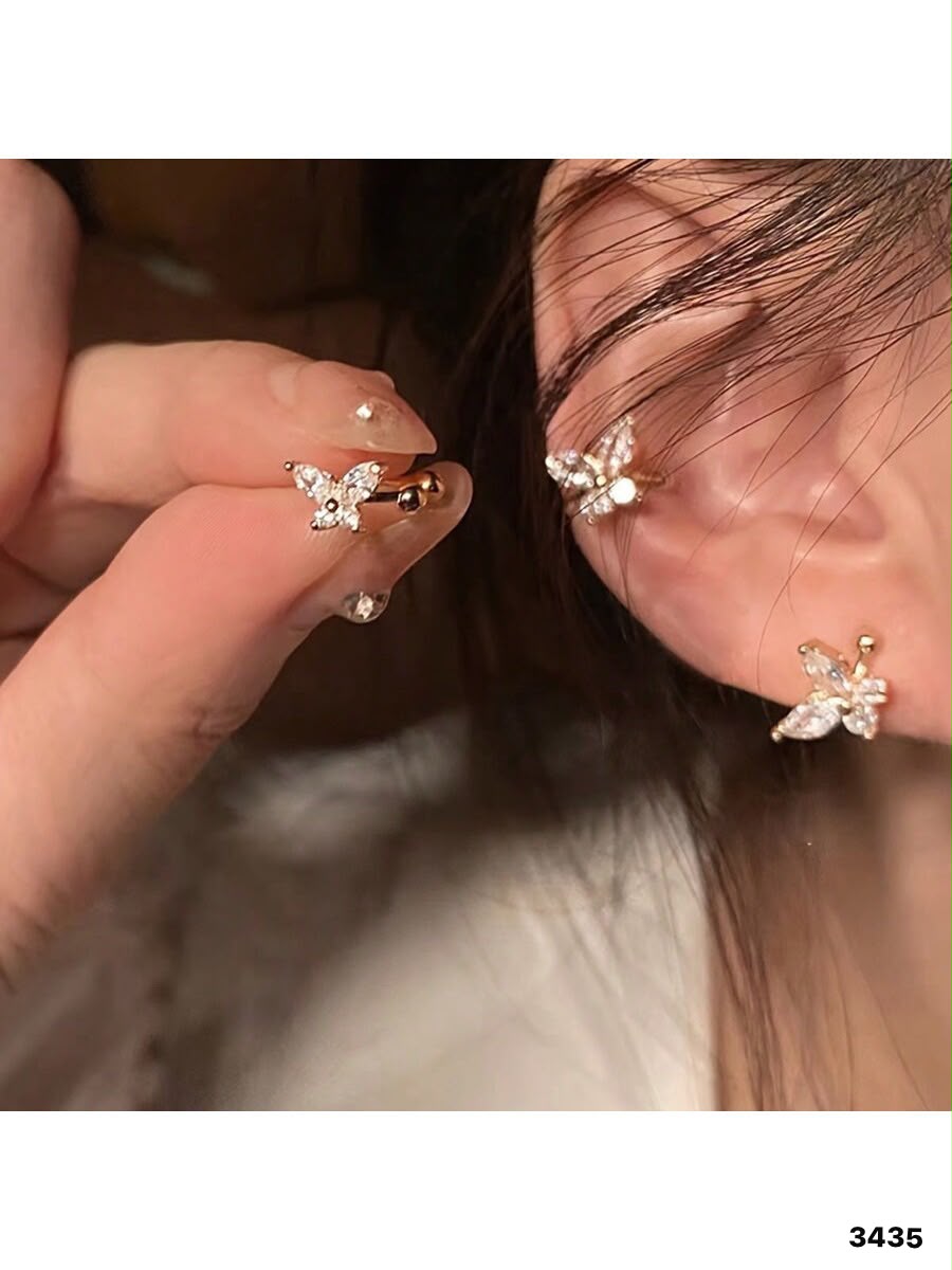 ARETES DE MARIPOSA DE PESION