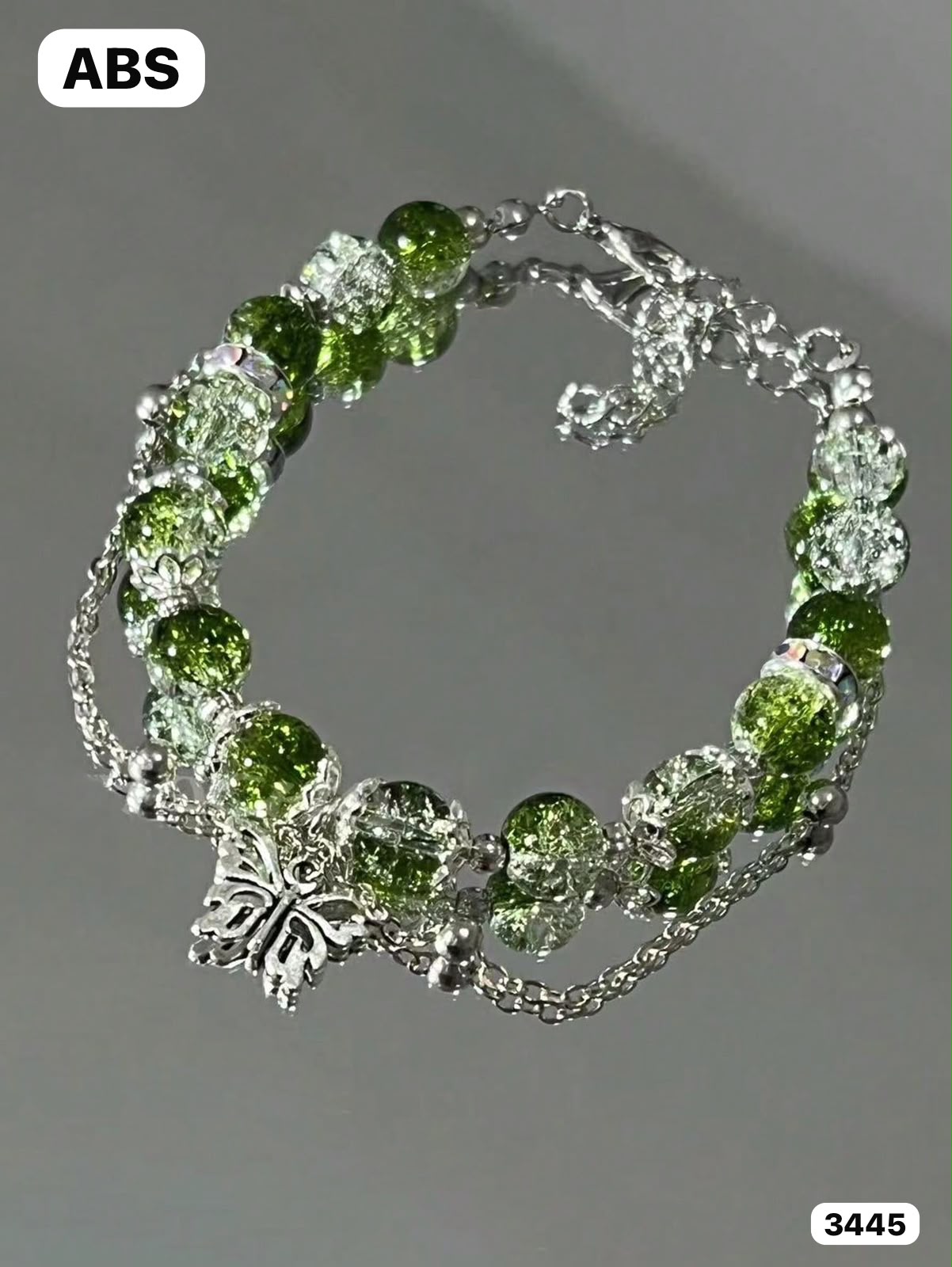 PULSERA EN TONOS VERDE OSCURO