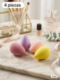 4 PIEZAS ESPONJAS DE MAQUILLAJE