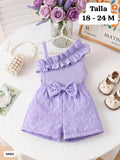 MONO MORADO DE SHORT DE NIÑA