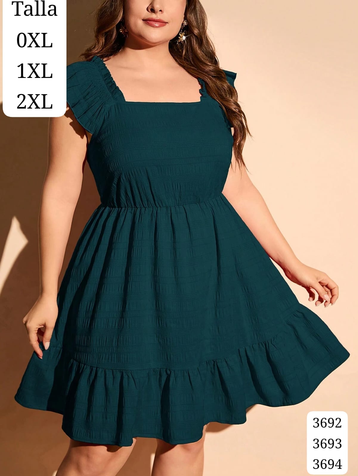 VESTIDO VERDE CORTO DE MUJER