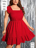 VESTIDO ROJO CORTO DE MUJER