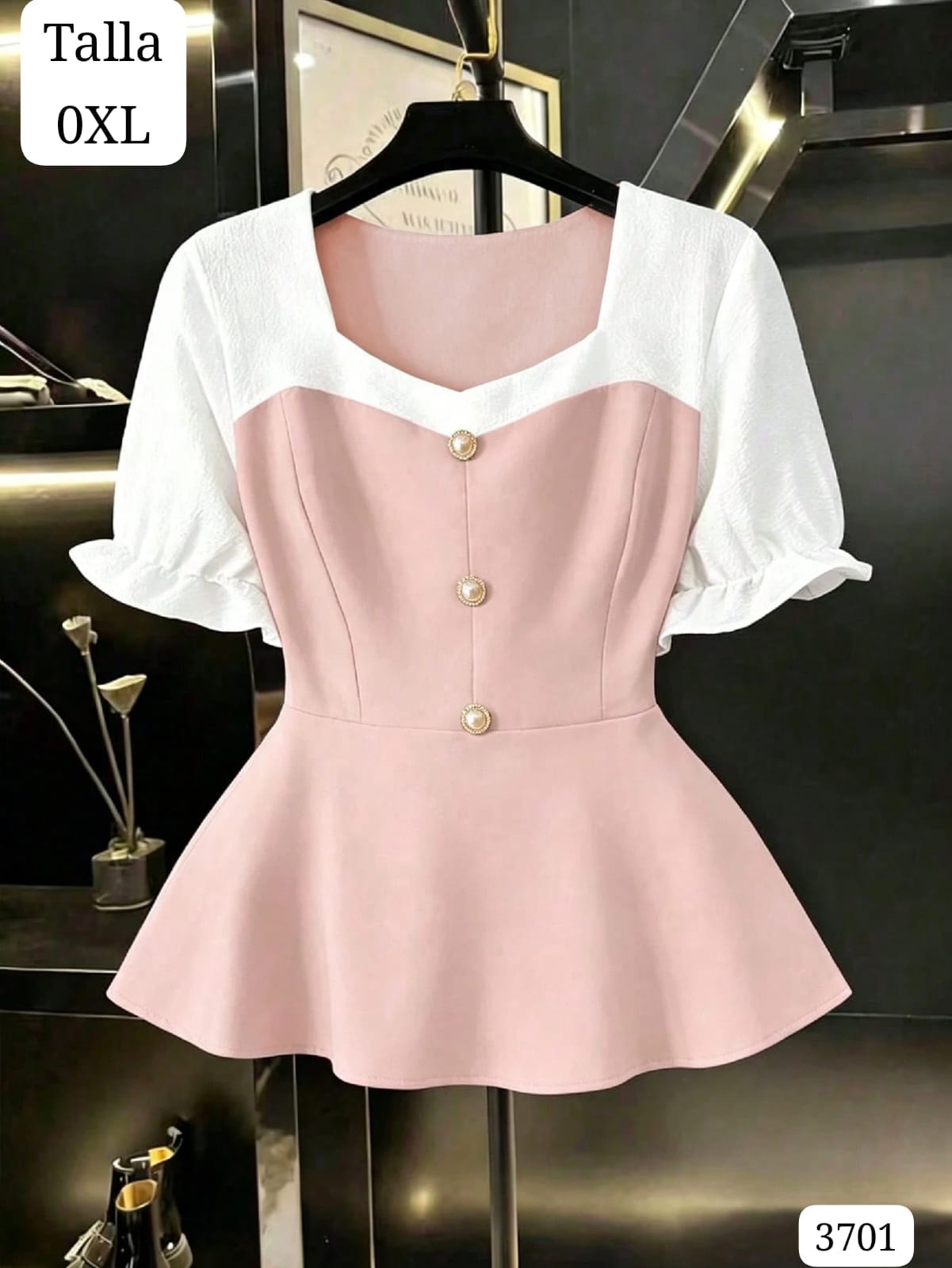 BLUSA ROSAY BLANCO ESCOTE DE CORAZON DE MUJER