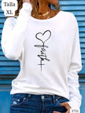 CAMISETA MANGA LARGA BLANCA DE MUJER