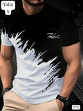 CAMISETA NEGRO Y BLANCO DE HOMBRE