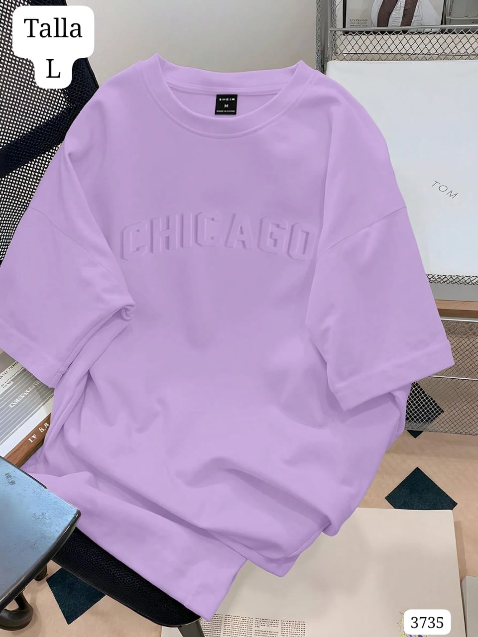 CAMISETA LILA DE HOMBRE