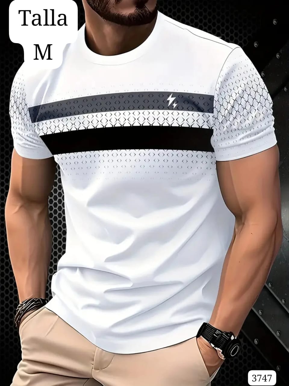 CAMISA MANGA CORTA BLANCA DE HOMBRE