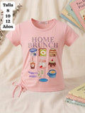 CAMISA ROSA PALIDO HOME BRUNCH DE NIÑA