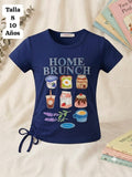 CAMISA AZUL HOME BRUNCH DE NIÑA