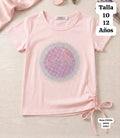 CAMISA ROSA PALIDO LOVE DE NIÑA