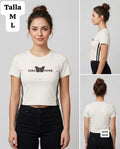 CAMISA BLANCO CREMA CON LINEAS NEGRAS DE MUJER