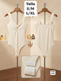 BODY BEIGE CON BROCHE DE MUJER