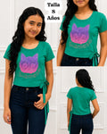 BLUSA VERDE DE AMARAR DE UN LADO DE NIÑA