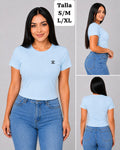 CAMISA CELESTE DE MUJER
