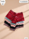 SET DE 5 PANTYS DE ENCAJE DE MUJER