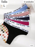 SET DE 6 PANTYS DE MUJER