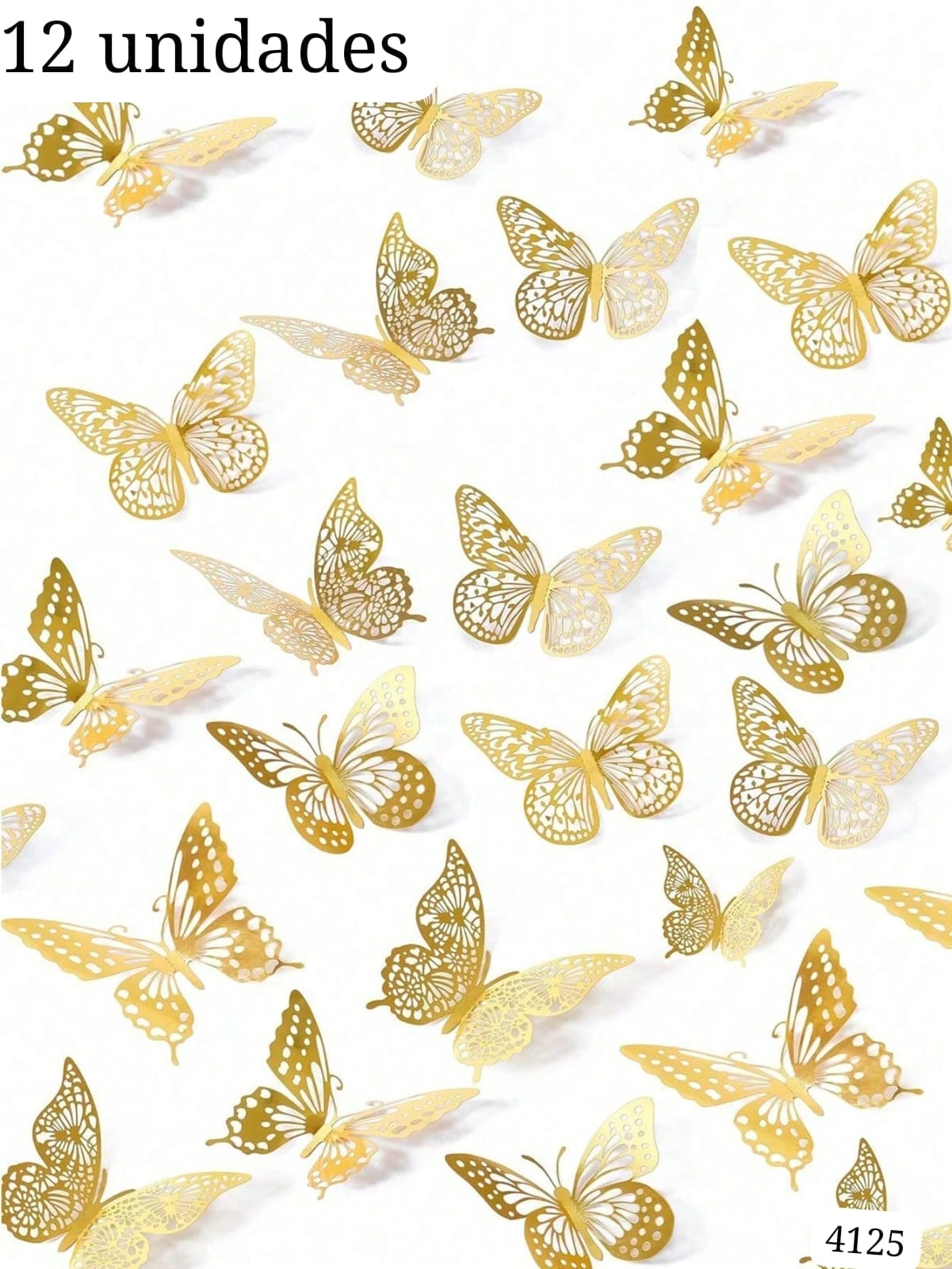 MARIPOSAS DORADAS PARA DECORACIÓN