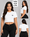 CROPTOP BLANCO DE MUJER