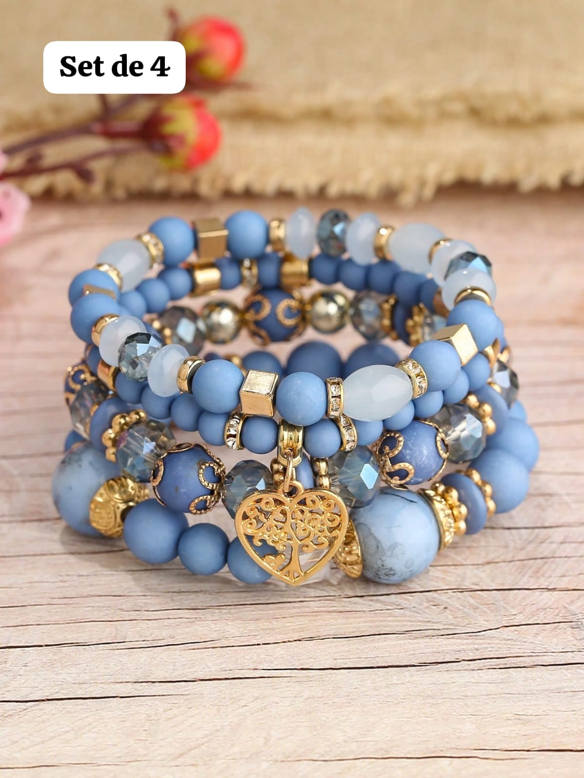 SET DE 4 PULSERAS CELESTES