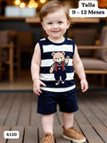 CONJUNTO DE CENTRO Y SHORT DE NIÑO