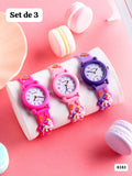 SET DE 3 RELOJ DE NIÑA