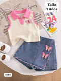CONJUNTO DE FALDA/SHORT DE NIÑA