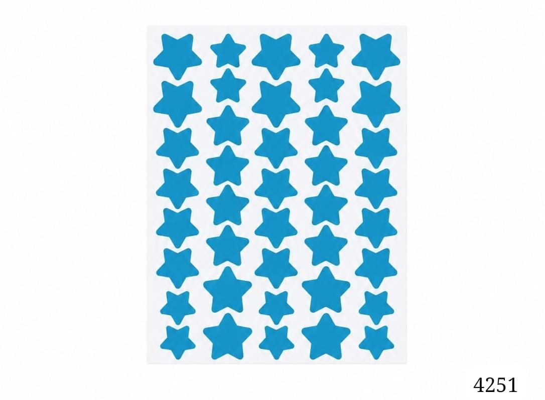 1 LAMINA DE PARCHES CELESTES DE ESTRELLAS