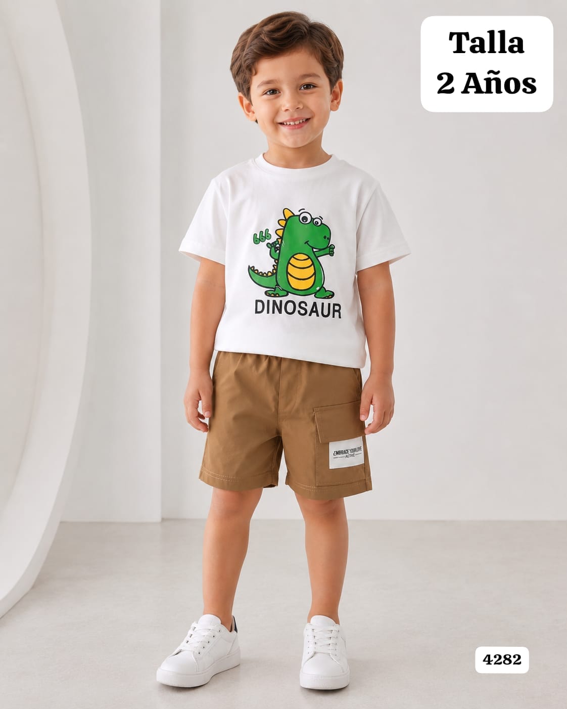 CONJUNTO DE CAMISA CON COCODRILO DE NIÑO