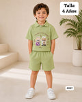 CONJUNTO VERDE DE LABUBU DE NIÑO