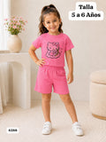 CONJUNTO ROSADO DE HELLO KITTY DE NIÑA