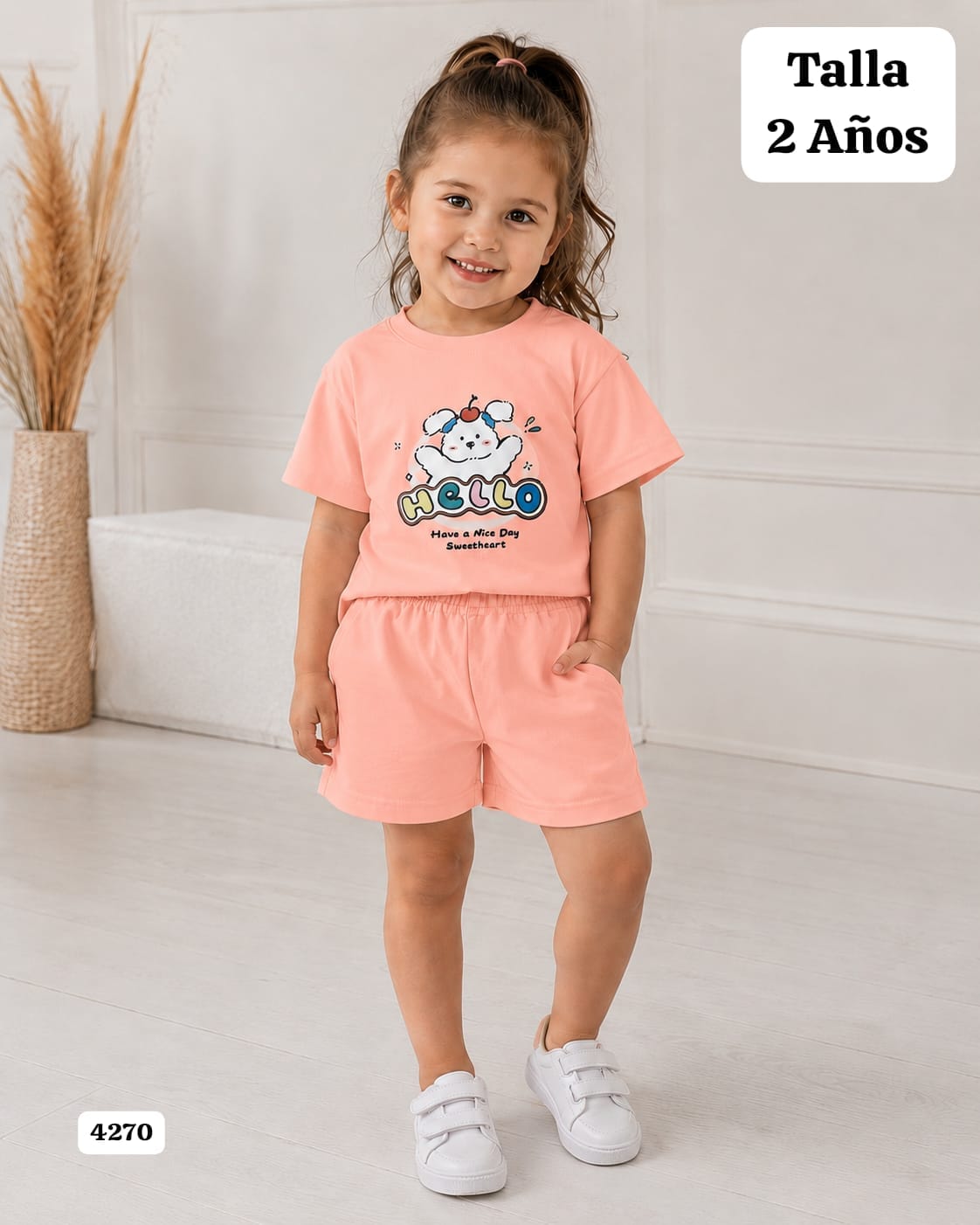 CONJUNTO DE SHORT DE NIÑA